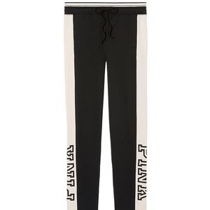 Victoria Secret Pink Pant, Black & White, Medium